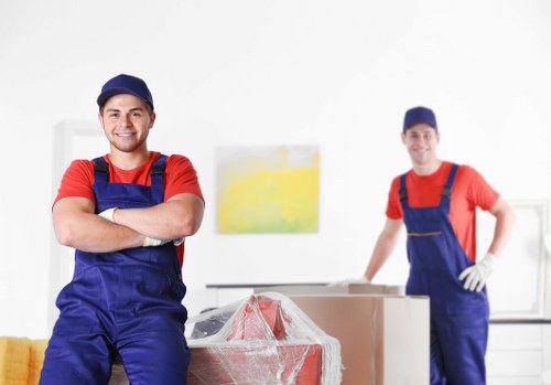 Removal team preparing a local move in Highgate