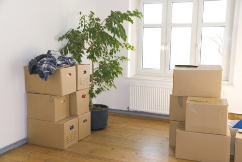 Prepared household boxes and wrapping supplies for packing services in Highgate