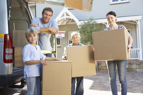 Flat removals planning in Highgate with boxes and moving preparation