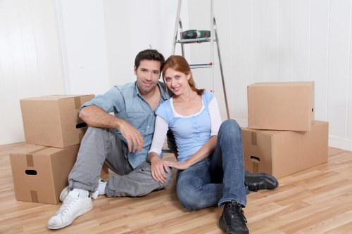 Professional man and van support for home and business moves