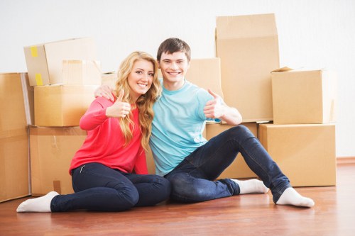 Charity donation items prepared for reuse and redistribution